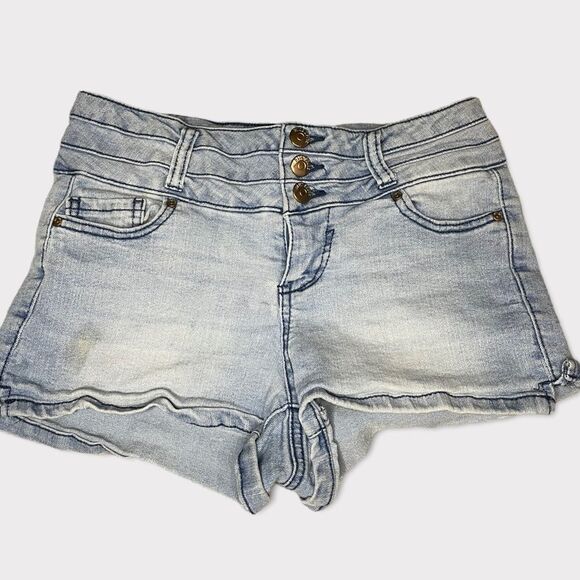 Blue spice super stretch jean short - Picture 1 of 8